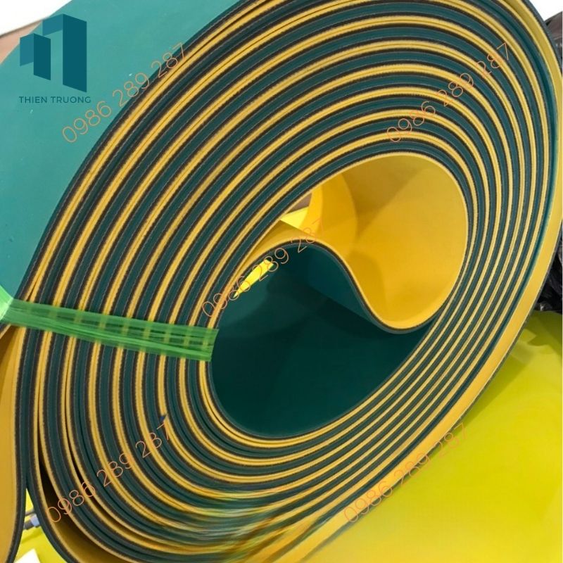 Dây Đai Dẹt Xanh Vàng 5 mm